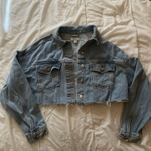 topshop cropped denim jacket